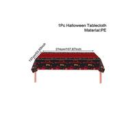 (15) Manteles desechables de Halloween, mantel de aluminio con diseño de calabaza, fantasma, murciélago