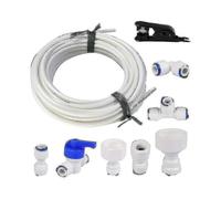 15 Meters Universal Water Supply Hose, 1/4" Refrigerator Hose Connector Kit, Filter Tube, Parts And Accessories for European Refrigerators / American