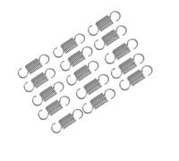 15 muelles de tracción, 1,2 x 8 x 30 mm, muelle de tracción doble gancho de acero inoxidable, diámetro del alambre, muelle de doble gancho en forma de S