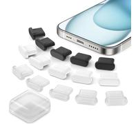 15 Pack Tapones Antipolvo para iPhone 17 Air 16e 15 Pro Max 5G Pixel 10 9a