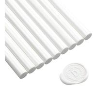 15 Palillos de Cera de Sellado de Pistola de Pegamento para Sello de Lacre Retro Vintage y Carta, para Invitaciones de Boda, Sobres de Tarjetas, Caracoles, Envoltura de Vino Regalos (Blanco Marfil)