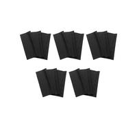 15 paños de limpieza de microfibra de 20 x 19 cm, paños de limpieza negros, pantalla táctil, pantalla de smartphone