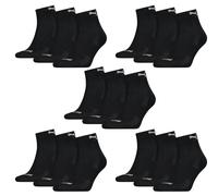 15 Par Puma Cuartos Calcetines Con Suela Frottee 35-46 Unisex Amortiguado Cortos