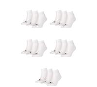 15 Par Puma Unisex Calcetines de Cuarto Zapatillas Talla 35-49 Mujer Hombre