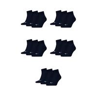 15 Par Puma Unisex Calcetines de Cuarto Zapatillas Talla 35-49 Mujer Hombre