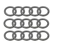 15 Pcs 33mm Mosquetón Redondo, Anillo Clip, Clips de Resorte para Llaveros y Manualidades, Hebillas Duraderas y Resistentes para Uso Doméstico y Actividades al Aire Libre