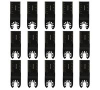 15 Pcs Cuchillas Multiherramienta Oscilante, 34mm Hojas de Sierra Oscilantes de Liberación Rápida Universales para Madera Plástico Metal PVC, Accesorios Cuchillas Oscilantes