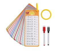 15 PCS Tablas De Multiplicar para Niños, Juego de 1x1 Tablas de Multiplicar para Niños, 18 * 7cm, Incluye 1 x 1 Tarjetas de Aprendizaje, Llavero y Lápices para Estudio Divertido