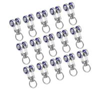 15 Piezas Accesorios de Polea de Riel de Acero Inoxidable | Rodillo Cojinete, Deslizamiento Silencioso y Resistente, para Reparación de Cortinas y Pérgola Color Aleatorio