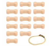 15 Piezas Accesorios de Tren de Madera, Conectores de Base de Madera para diseños de vías, Piezas de ampliación modulares, Reutilizables para Montaje, Ajuste y presentación