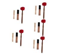 15 Piezas Accesorios para Tazones de Música de Buda Palo Budista Accesorio para Tazones para Cantar Tazón para Cantar Mazo Tazón para Meditación Tazón con Sonido Tazón para Oración del Tíbet Fieltr