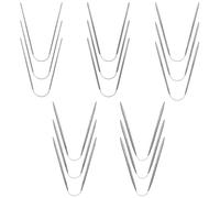 15 Piezas Agujas Circulares para Tejer, Agujas Circulares de 21 cm, 2 mm/2,5 mm/3 mm/3,5 mm/4 mm, Agujas de Tejer de Acero Inoxidable para Tejer con Flexibilidad, para Calcetines, Guantes y Gorros