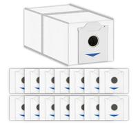 (15 Piezas) Bolsas de Polvo de Repuesto N30 Omni Compatibles con Aspiradora Robótica ECOVACS DEEBOT N30 Omni / N30 Pro Omni, con Capa de Filtro de Carbón Activado, Bolsas Desechables