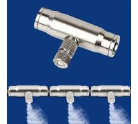 15 Piezas Boquillas de Nebulización de Latón, UNC 10/24 alta presión boquilla nebulizador, Conector rápido de interfaz de 3/8" Para Sisteme de Enfriamiento Exterior y Control de Polvo (Size : Orif