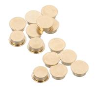 15 Piezas Cojinete Pequeño de Latón para Manualidades DIY 360° | Base para Proyectos Artesanales, Instalación Fácil y Movimiento Suave, Dorado, 1,20x1,20x0,50cm