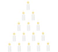 15 piezas cuentagotas botella de aceite esencial botella de pipeta de aceite frascos de muestra de perfume botellas cuentagotas exprimibles botella cuentagotas aceite ámbar dispensador de vidrio a pru