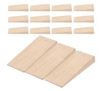 15 Piezas Cuñas de Madera Beige Herramientas Manuales Agrícolas | Diseño Fácil de Usar, Resistente al Desgaste y Golpes, Adecuado para Reparaciones de Jardín y Carpintería