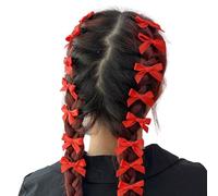 15 Piezas De Color Sólido Bows Bows Pequeños Clips Bownot Dulce Cabello Horquilla Cinta Linda