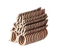 15 piezas de confeti de madera con texto en inglés "We Still DO", vintage, rústico, boda, fiesta, diciembre