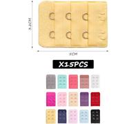15 Piezas De Correas Elásticas De Sujetador Coloridas, Hebillas Elásticas De Sujetador, Correas Elásticas De Sujetador Para Mujer, Correas Elásticas Elásticas