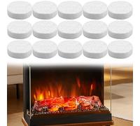 15 Piezas De Lana Cerámica para Bioetanol, 8,6×8,6×2,5 cm, Lana Cerámica Resistente Al Calor para Chimenea De Bioetanol, Esponja Cerámica para Chimenea De Etanol, Chimenea De Mesa & Quemador