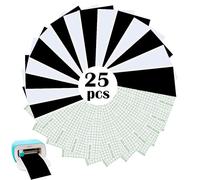 15 piezas de vinilo permanente inteligente para Cricut Joy, Vinilo adhesivo inteligente Smart en negro y blanco para plotter con 10 piezas de lámina de transferencia para plotter, juego para patrones