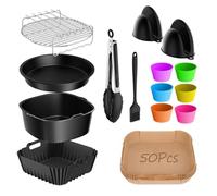 15 piezas freidora de aire caliente accesorios para Cosori Turboblaze 6L, Cosori XXL 5,5 L 6,2 L, COSORI Turbo Tower Pro Airfryer Accesorios con Ninja Max Pro AF180EU,Philips Airfryer 2000 Serie 6,2L