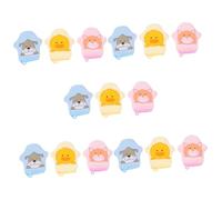 15 Piezas Guantes Para Fregar Toallas De Baño Para Niños Guantes De Baño Para Fregar Toallas De Limpieza Guantes De Baño De Dibujos Animados Algodón Esponja Bebé Bocanadas