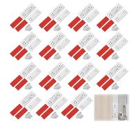 15 Piezas Iman Puerta Armario, Cierre Magnetico Armario Imanes para Puertas De Armarios con Adhesivo de Doble Cara y Tornillos de Montaje Ara Cajones Muebles (Plateados)
