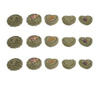 15 Piezas Juguete para Masticar para Pasteles para Mascotas | Galletas para Mascotas, Forma Redonda y Corazón, Ayuda Digestiva, Fácil de Guardar, para Conejo y Bunny Estilo Aleatorio