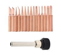 15 piezas/lote de puntas de soldador de cobre puro sin plomo, cabezales de soldadura 900M-T para kits de herramientas de estaci?n 936