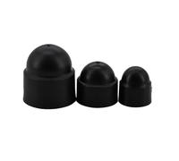 15 piezas M3 M4 M5 M6 M8 M10 M12 M14 M16 M18 M20 M22 M24 Tornillos Tuercas Tapa Protector Plástico PE Domo Perno Protección(Svart,M22x32x35)