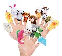 15 Piezas Marionetas de Dedo de Animales 4 Temas Figuras Lindas de los Apoyos de la Muñeca del Dedo Regalo de Juguetes Novedosos para Niños