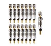 15 Piezas Núcleo de válvula Presta obus Valvula tubeless Presta Adaptador para Repuesto reparación de Bicicletas