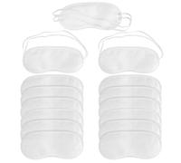 15 Piezas Ojos Blanca Transpirable para Dormir Antifaz Ligero y Cómodo, Divertidas Máscaras de Ojos para Dormir, Antifaz Antiluz para Dormirs Cubreojos Flexibles, para Pausas, Viajes de Negocios