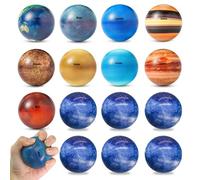 15 Piezas Pelota Antiestrés Cielo Estrellado, Bolas Antiestres, Pelota de Juguete Anti Estrés, Juguetes Antiestres Squeeze, Squishy Juguetes Anti Estrés Bolas para Niños y Adultos