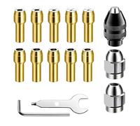 15 Piezas Portabrocas Compatible con Dremel