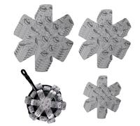 15 Piezas Protector Sartenes Separadores, Salva Sartenes (38/36/26 cm) Gris