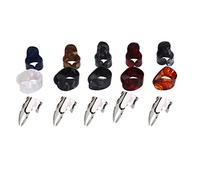 15 Piezas Púa de Guitarra, DIY Protección para Dedo Índice y Pulgar, Caja de Almacenamiento Profesional para Guitarra, Bajista, DIY Accesorio, para Profesionales y Aficionados