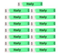 15 Piezas Pulsera de Silicona Italiana Deportiva, Ligera | Diseño Italiano Vibrante, Cómoda y Fácil de Llevar, para Reuniones Casuales y Eventos Deportivos