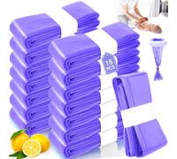 15 Piezas Recambios Cubos de Pañales Cinnani Recambios Contenedor de Pañales 4.5M Recambios para Papelera de Pañales Compatible con Todos, Violeta, (Sin cartucho de relleno)