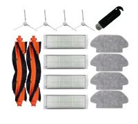 15-Piezas Repuestos para Vacuum-Mop 2S XMSTJQR2S Xiaomi Robot S12/ S10 | JoyBros Compatible con Mop P STYTJ02YM: 2 Cepillos Principales;4 Cepillo Laterales;4 Filtro;4 Paños Fregona;1 Brocha Limpieza