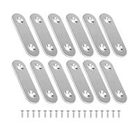 15 Piezas Soportes de Esquina Planos Conector de Angulo Estante de Ángulo en Plana Soportes De FijacióN Plano 16*56mm para Silla Mueble Ventana