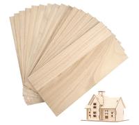15 Piezas Tablones de Madera para Manualidades, 200 x 100 x 1 mm Tabla Madera Bricolaje Contrachapado Sin Procesar Maderas de Balsa para Aviones, Maderas, Manualidades, Proyectos de Maquetas
