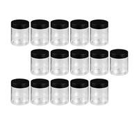 15 Piezas Tarro de Boca Ancha de 200ml Pet Transparente