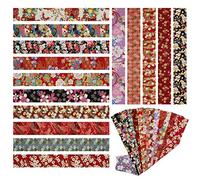 15 piezas Tela algodón Telas Japonés Bronceadora Estampada Tiras de Patchwork 6,5 x 50 cm Algodón Para Coser DIY Telas Decorativas Costura Retales Tela Quilting Scrapbooking (Rojo)