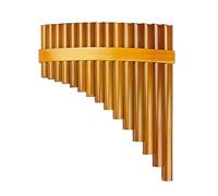15 Pipas Flauta De Pan G Instrumentos Musicales Con Llave Instrumento De Viento De Madera Marrón Pipas De Pan Hechas A Mano