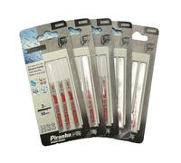 15 Piranha X22003 HSS 'U' Vástago Hojas Sierra Caladora para Hoja Metal 3mm-6mm