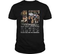 15 Prison Break Thank You for The Memories The Signature Mens - Camiseta de algodón, unisex, color negro, Negro , XL