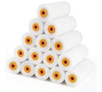 15 Recambio Rodillo Pintura, Rodillos de Pintura, Rodillo Mini de Pintura para Muebles, Puertas, Mesas, Superficies Lisas, 10 cm
